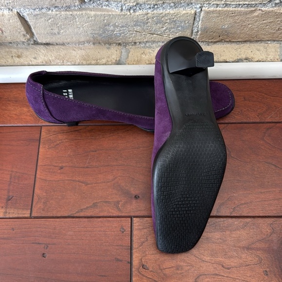 New Stuart Weitzman Purple Suede Heels - Picture 4 of 4